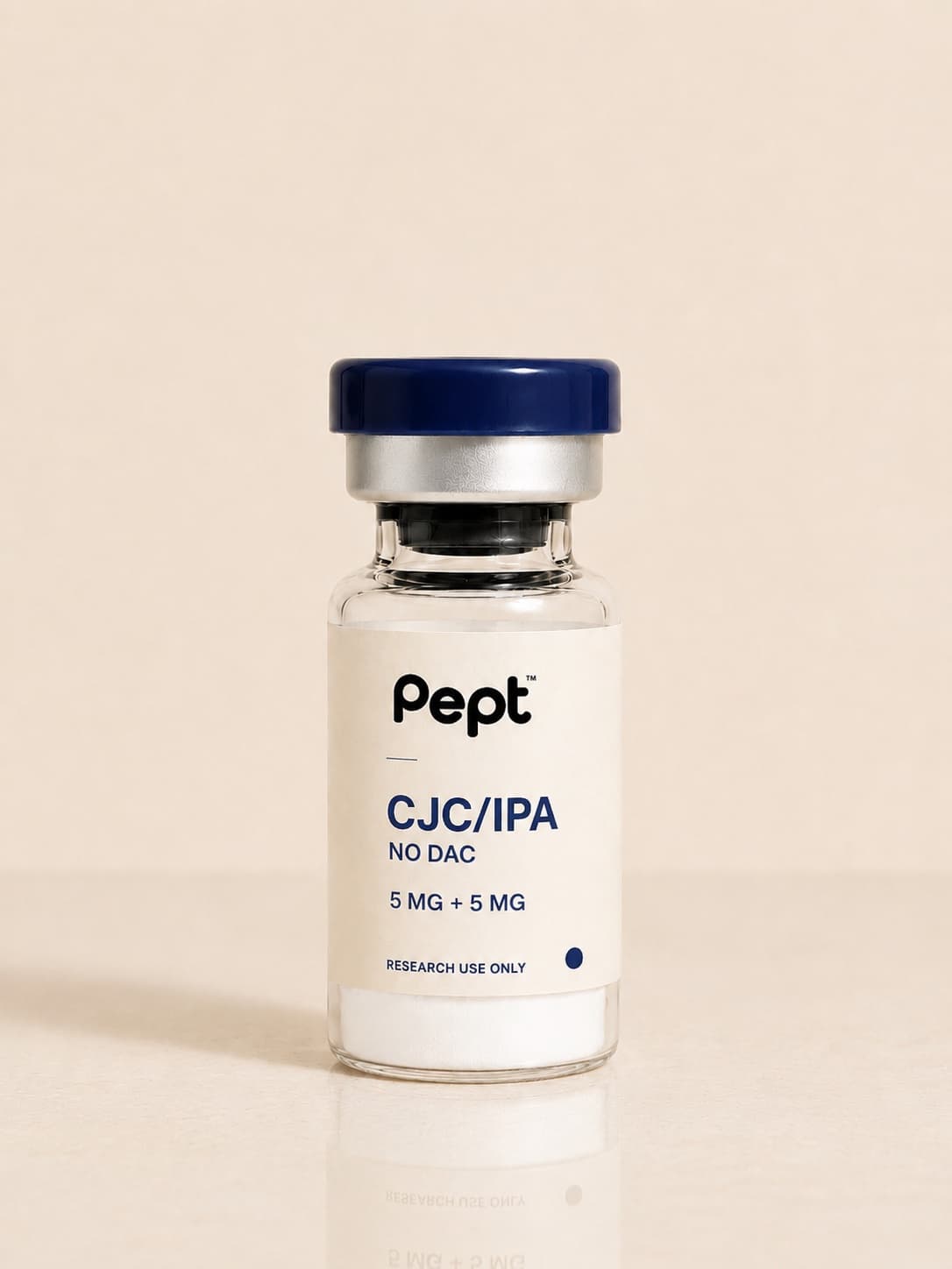 CJC/IPA No DAC 5 MG + 5 MG research vial