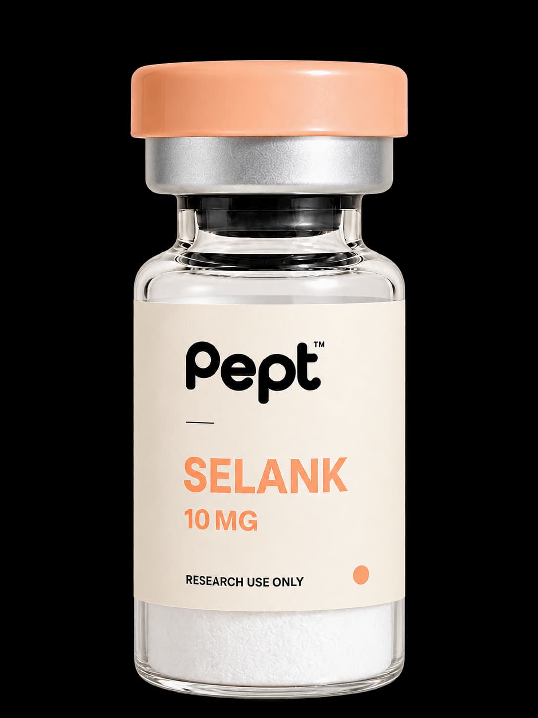 Selank research vial