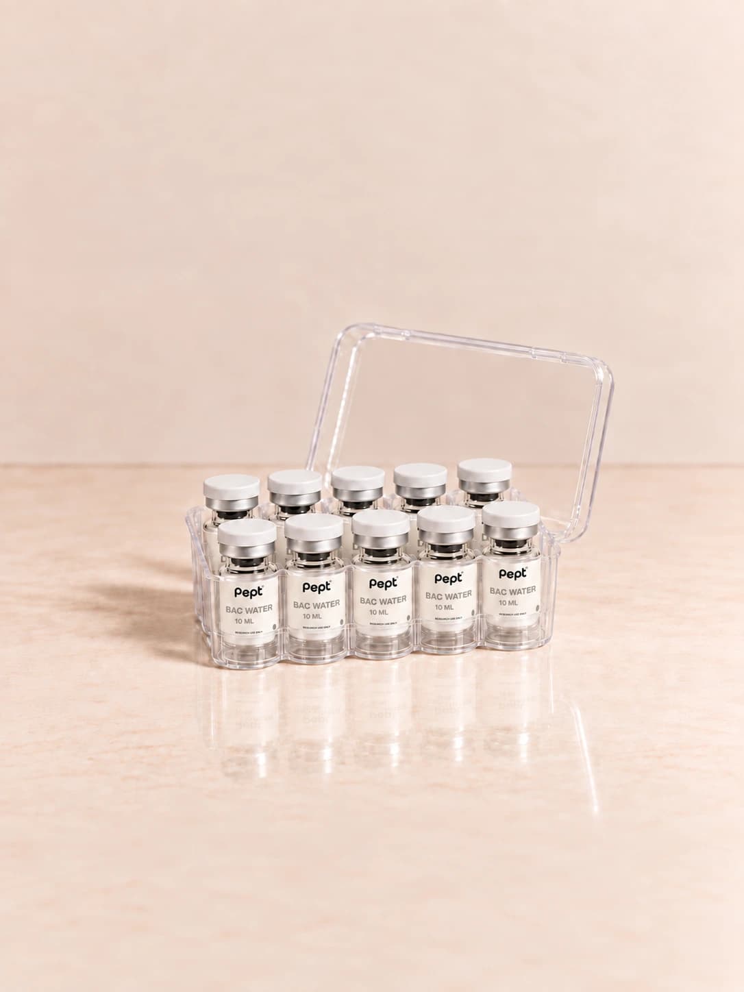 BAC Water 10 ML 10-vial research kit