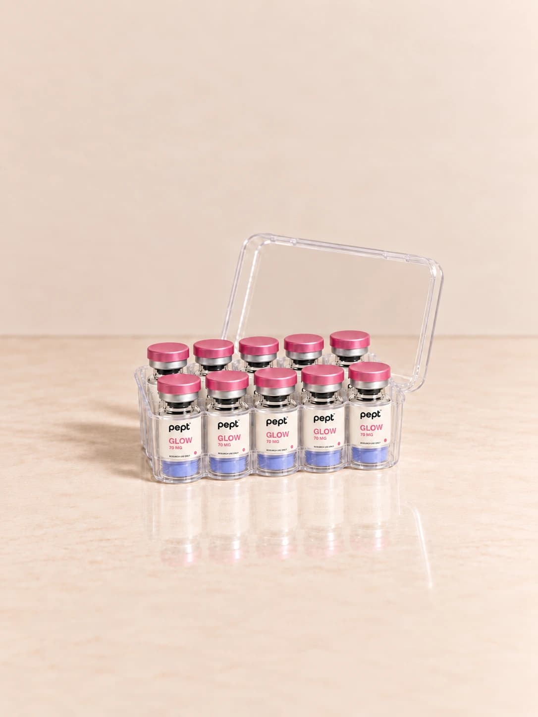 GLOW 70 MG 10-vial research kit