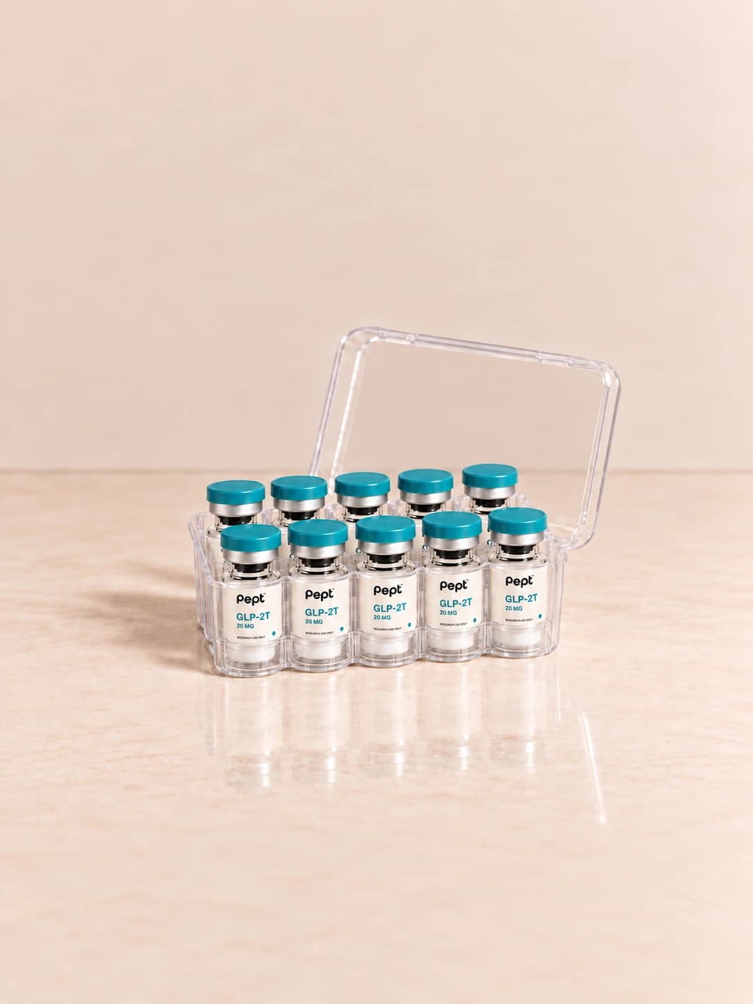 GLP-2T 20 MG 10-vial research kit