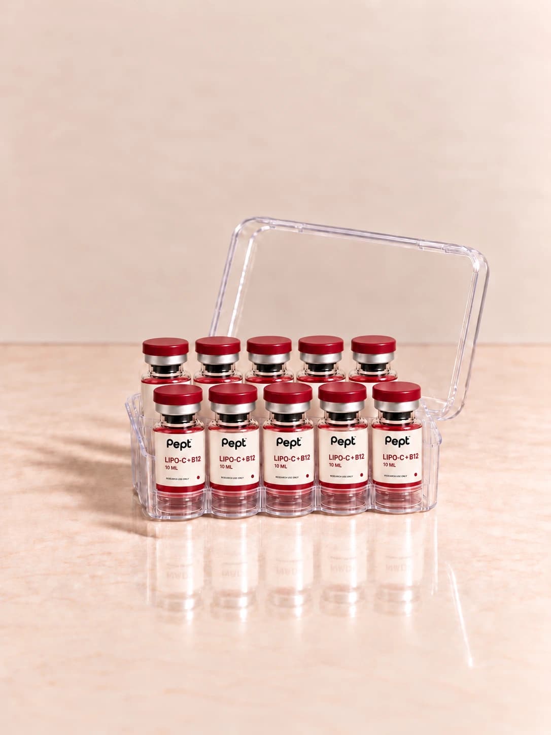 LIPO-C + B12 10 ML 10-vial research kit