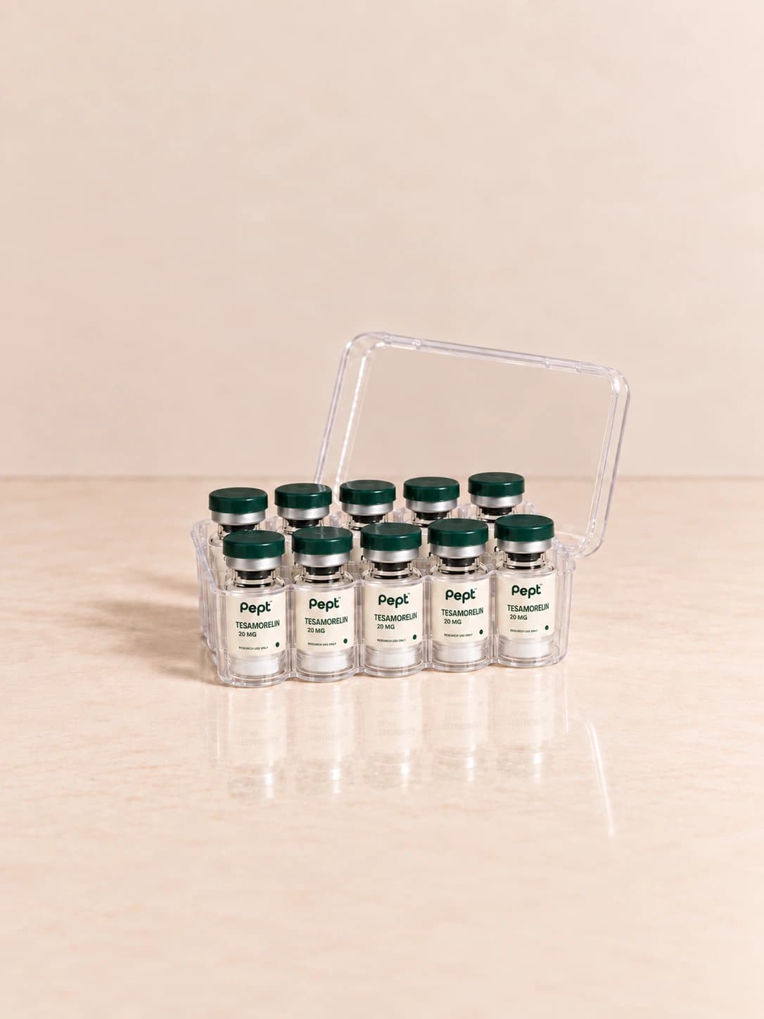Tesamorelin 20 MG 10-vial research kit